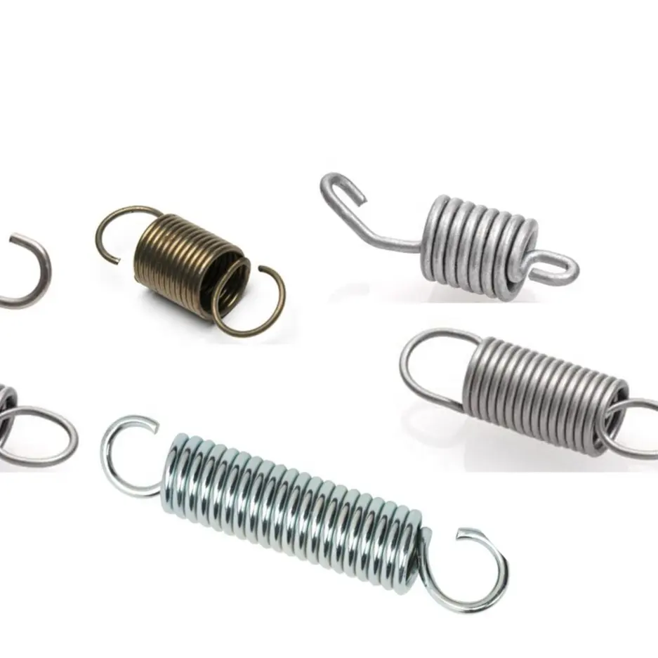 Custom spring steel extension spring with double hooks tension spring