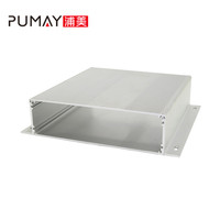 Boîtier d'amplificateur de puissance PB066 168*41 en aluminium 6063, structure tubulaire, finition sablée/brossée, certifié ROSH