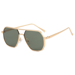 DL Glasses 2023 Fashion Stock Metal Pilot occhiali da sole per uomo Fishing Double Bridge Frame Aviation Driving Shades occhiali da sole - Product Image 4