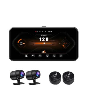 6.25 inch có dây xe máy <span class=keywords><strong>GPS</strong></span> Hệ thống định vị phía trước phía sau Dash Cam BSD điểm mù cảnh báo áp suất lốp giám sát 1 năm - Product Image 1