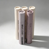 Boîte cylindrique d'emballage d'encens biodégradable personnalisée, petite, longue et fine, en papier kraft avec logo
