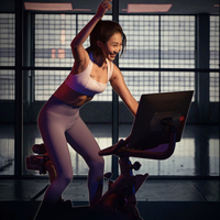 Xburn Music Wheel M1 Gym, écran IPS 23,8 pouces, volant d'inertie 18 kg, 100 W, équipement de fitness complet pour un entraînement du corps entier