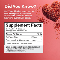 OEM Özel Etiketli Kırmızı Mayalı Pirinç ve 100mg CoQ10 Koenzim Q10 Ubiquinol Kapsül Takviyeleri Kalp Sağlığı ve Kolesterol için