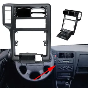 กรอบครอบช่องแอร์ตรงกลางคอนโซลหน้ารถยนต์สำหรับรถยนต์ VW POLO 6N ปี 1994-1997 และ Caddy ปี 1998-2002 ทำจากวัสดุ ABS รุ่น 6N1858071A 6N1858069A - Product Image 1