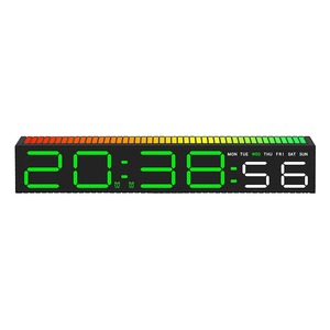 Lámpara <span class=keywords><strong>de</strong></span> Escritorio Creativa Huayang con <span class=keywords><strong>Reloj</strong></span> 5517, Luz LED Activada por Sonido, Luz Nocturna Ambiental para Dormitorio, Decoración <span class=keywords><strong>de</strong></span> Sala <span class=keywords><strong>de</strong></span> Juegos - Product Image 5
