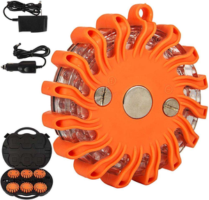 Disco de Seguridad Magnético con Luces <span class=keywords><strong>LED</strong></span> Intermitentes, 16 <span class=keywords><strong>LED</strong></span>, Luz de Emergencia, Luz de Seguridad Vial Recargable - Product Image 2
