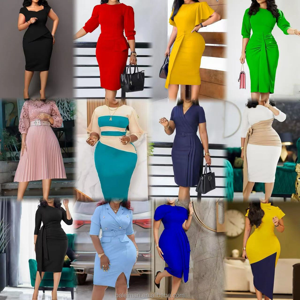 Latest Formal Patterns Design Office Dress for Ladies Style 2024