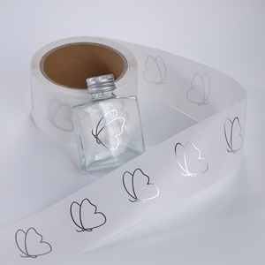 Rouleau d'autocollants en vinyle transparent découpés sur mesure, imperméables, autocollants, transparents, avec logo, pour l'emballage de flacons cosmétiques - Product Image 6
