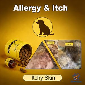 Integratori Masticabili per Cani contro Allergie e Prurito, con Colostro e Propoli + Probiotici, Supporto Quotidiano per Pelle Pruriginosa e Sistema Immunitario - Product Image 6