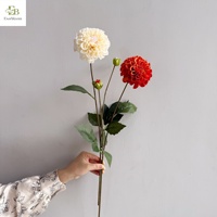 Bunga Dahlia Buatan Sentuhan Realistis Terbaru 2026, Bunga Dahlia Buatan Warna Burgundy untuk Dekorasi Rumah dan Pernikahan