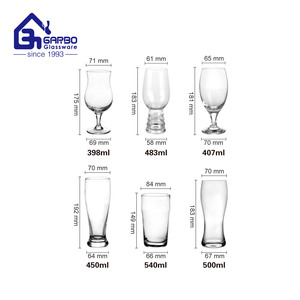 Vaso de Cerveza de Vidrio de Pared Simple de 10 oz, Sin Plomo, con Logotipo Personalizado OEM ODM, para Cerveza o Refresco, Vaso de Vidrio Soplado, Popular para Beber - Product Image 5