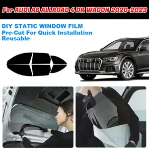 ZHUAIYA تظليل نافذة السيارة قابل للإزالة مقطع مسبق الشاشة تظليل النوافذ ل AUDI A6 ALLROAD 4 DR WAGON 2020-2023