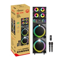Sistema de Altavoces Subwoofer de Gran Formato, Modelo Destacado, con Luz RGB Multianillo, Emparejamiento TWS BT 5.3, para Fiestas al Aire Libre en el Patio Trasero
