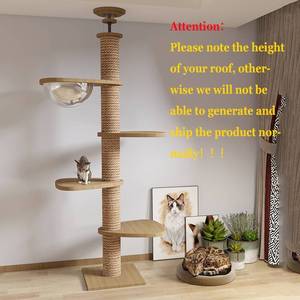 <strong>High</strong> <strong>Quality</strong> Floor to Ceiling Large Luxury <strong>Cat</strong> <strong>Tree</strong> Multi-level Condo <strong>Cat</strong> <strong>Scratching</strong> <strong>Tree</strong> <strong>Cat</strong> <strong>Trees</strong> - Product Image 2