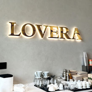 Letras de Canal Retroiluminadas de Acero Inoxidable, Letrero LED con Halo, Logotipo Comercial para Pared, Letrero 3D, Logotipo LED para Pared, Letrero Personalizado con Letras - Product Image 3