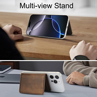 Cartera y Funda para Teléfono Móvil Unisex de Piel Sintética con Cierre de Botón RFID, Duradera y Universal para Tarjetas de Crédito