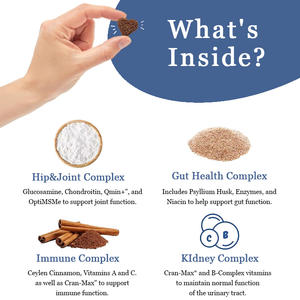 Glucosamina para cães Hip e Articulação Suplemento 120ct Soft Chews com Condroitina & MSM Artrite Dog Suplemento para Pet - Product Image 3