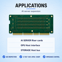 PCIe Gen5 Backplane Bare PCB Hersteller - Signalintegritäts-Mehrschicht-Kundenspezifische Leiterplatte für Server-Erweiterungssysteme