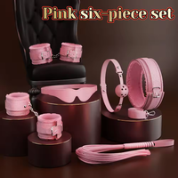 Kits de jouets sexuels pour adultes BDSM pour jeux coquins, ensemble de masques de bondage, menottes à plumes, attaches de cheville, aides sexuelles pour couples 18+