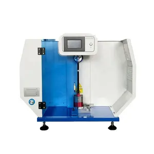 Máquina de prueba de fuerza de impacto de plástico, comprobador de impacto de péndulo 2 en 1, Charpy Izod digital, PLC, Chery o IZOD, 50J