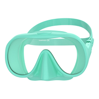 Masques de plongée sans monture en silicone, lunettes de plongée en apnée, lunettes de natation, lentilles de plongée en verre trempé, miroir de natation, équipement de plongée sous-marine