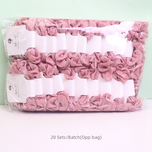 2 Stück Fascina teurs Pour Femmes Haar bänder Hochela tisches Haar zubehör Femme Solid Color Haar gummis für Mädchen - Product Image 3