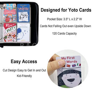 OEM ODM Fabricant Support EVA pour cartes <span class=keywords><strong>Yoto</strong></span> 120 Cartes Capacité Étui pour cartes Organisateur - Product Image 5