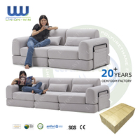 Union Win ensemble de canapé pouf modulaire chaise en mousse canapé lit sous vide sans cadre salon meubles paresseux canapé à compression