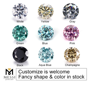 Messi precio al por mayor de joyas <span class=keywords><strong>Moissanite</strong></span> diamante 4mm ~ 10mm ronda brillante corte gris <span class=keywords><strong>Moissanite</strong></span> - Product Image 5