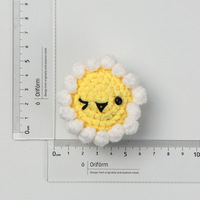 Ornamen Rajutan Buah Sayuran Bunga Matahari Buatan Tangan Gantungan Kunci Amigurumi Makanan Rajut Stok Tersedia