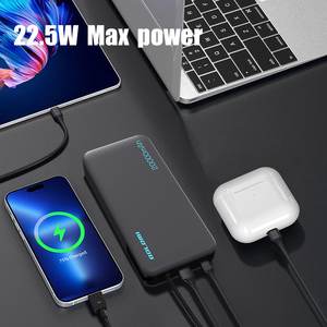 2025 mới nhất ngân hàng điện 10000 20000mAh PD 22.5W ngân hàng điện được xây dựng trong cáp sạc nhiều thiết bị chấp nhận OEM Logo - Product Image 6