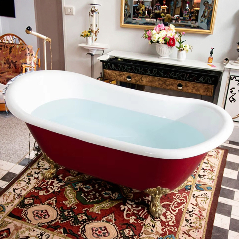 Modern Luxury Vintage Gold Clawfoot Acrylic