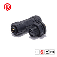 Montage-Steckverbinder Männlich-Weiblich IP68 10A PCB/FPC-Kompatibel M12 M16 M20 2-Pin Runder Wasserdichter Elektrischer Kabelstecker
