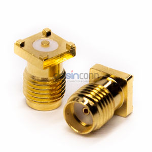 Conector SMT hembra SMA PCB recto chapado en oro Cooper para comunicaciones de datos - Product Image 6