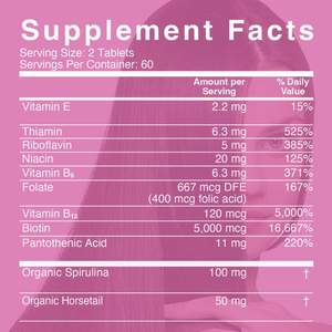 Tabletas <span class=keywords><strong>de</strong></span> Vitaminas <span class=keywords><strong>para</strong></span> <span class=keywords><strong>Cabello</strong></span>, Piel y Uñas <span class=keywords><strong>para</strong></span> Mujeres y Hombres, Suplemento Orgánico <span class=keywords><strong>para</strong></span> la Salud del <span class=keywords><strong>Cabello</strong></span> y la Piel - Product Image 3