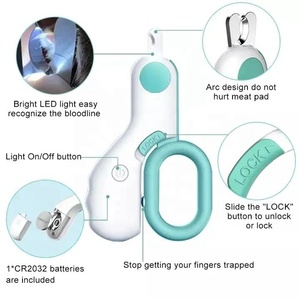 Coupe-ongles pour animaux de compagnie en acier inoxydable avec lumière LED, tendance, vente en gros, pour toilettage et nettoyage - Product Image 5