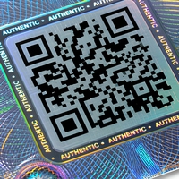 Etiqueta Adhesiva con Código QR Holográfico Personalizado, Etiqueta Antifalsificación, Escaneo para Verificar la Seguridad, Calcomanía para Empaquetado de Marca