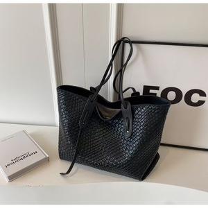 Công suất lớn Retro Joker dệt Tote túi mới xuyên biên giới phong cách Hàn Quốc của phụ nữ xách tay da nách túi với mở đóng cửa - Product Image 2