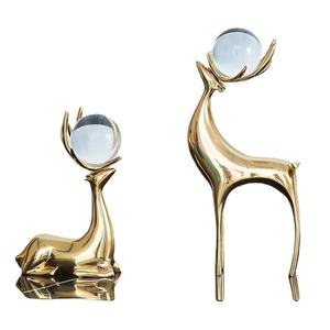 Arredamento moderno per la casa ornamento a forma di cervo sika decorazione soggiorno in stile europeo - Product Image 1