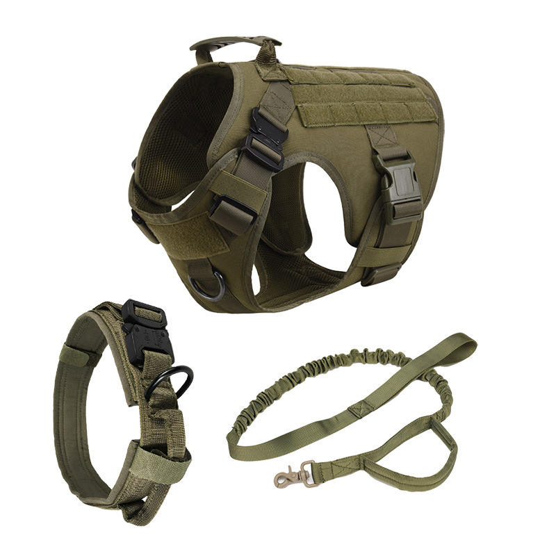 Tactical Dog Harness Vest Cobra Style Buckle Solid Pet Training Gear ...
