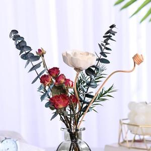 Lujoso difusor de caña con flores secas sin fuego para uso doméstico en la sala de estar-Material de vidrio - Product Image 4