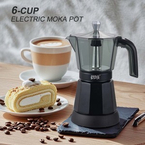 เครื่องชงกาแฟไฟฟ้า Winningstar รุ่น Mocha Pot 6 ถ้วย สีดำ รุ่น ST-6802 - Product Image 2