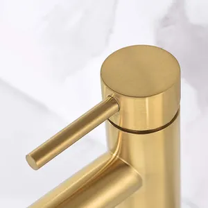 American Hot Selling Popular Gold Bathroom Faucet Single Handle Basin Taps