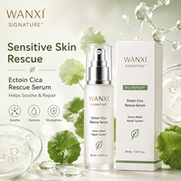 Sérum Visage Hydratant Réparateur de la Barrière Cutanée WANXI Ectoin Cica Éclaircissant Apaisant pour l'Acné Acide Hyaluronique 30mL OEM/ODM Marque Privée