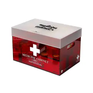 Minimalist acrylic large capacity home medical case medical suitcase medicine storage box home emergency first aid kit