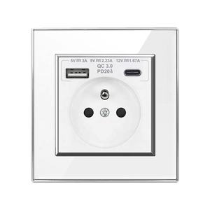 Prise <span class=keywords><strong>usb</strong></span> murale panneau acrylique français multi avec <span class=keywords><strong>port</strong></span> prise <span class=keywords><strong>usb</strong></span> murale - Product Image 1