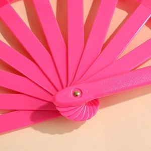 13-Inch Plastic Ribs <b>Large</b> Hand <b>Fan</b> Eco-Friendly Folk Art Style for Home Decoration or Business Gift - Product Image 5