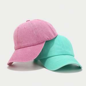 Gorras de Béisbol para Niños de Algodón Lavado Estilo Vintage, Gorra Deportiva Suave de 6 Paneles con Aspecto Desgastado - Product Image 2