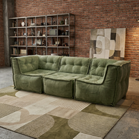 Canapé modulaire détachable en velours chenille, compressé sous vide, pour salon moderne, mobilier de maison