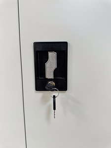 Moderno Archivador de Acero Blanco de Dos Puertas con Cerradura y Llave para Oficina - Product Image 4